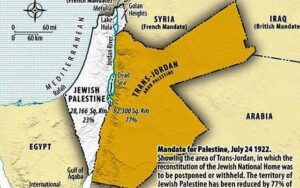 Israel & Palästina: Hat Israel wirklich Land gestohlen? Die historische Faktenanalyse 1 Map of the partition of Trans Jordan 640x400 1