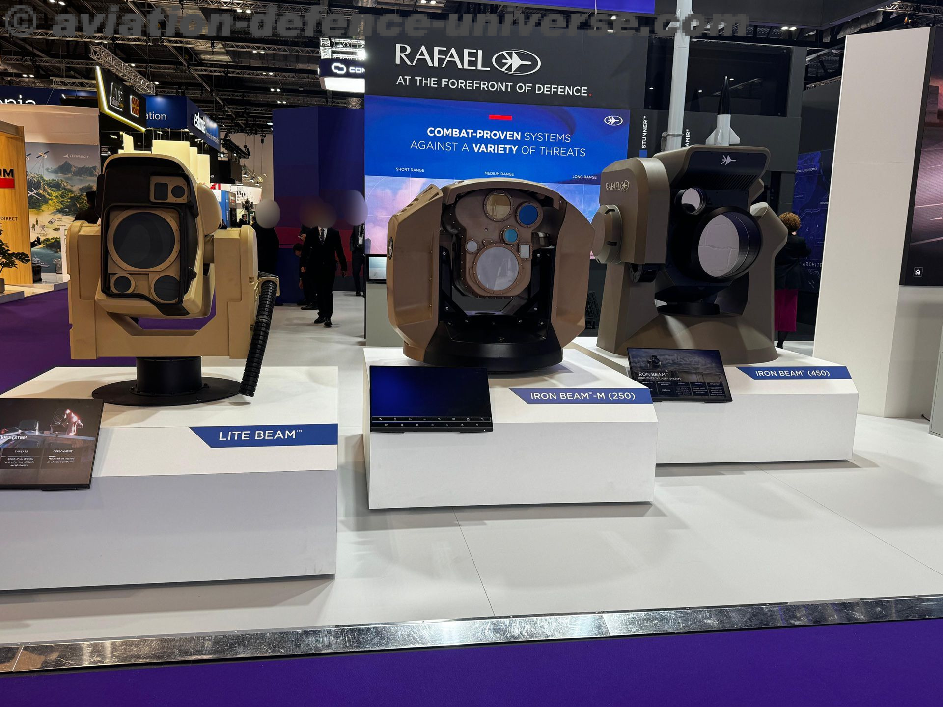 Israel führt Iron Beam ein: Revolutionäres Laserabwehrsystem der IDF 3 Rafael zeigt Laserabwehrsysteme Lite Beam, Iron Beam M und Iron Beam 450 auf Fachmesse