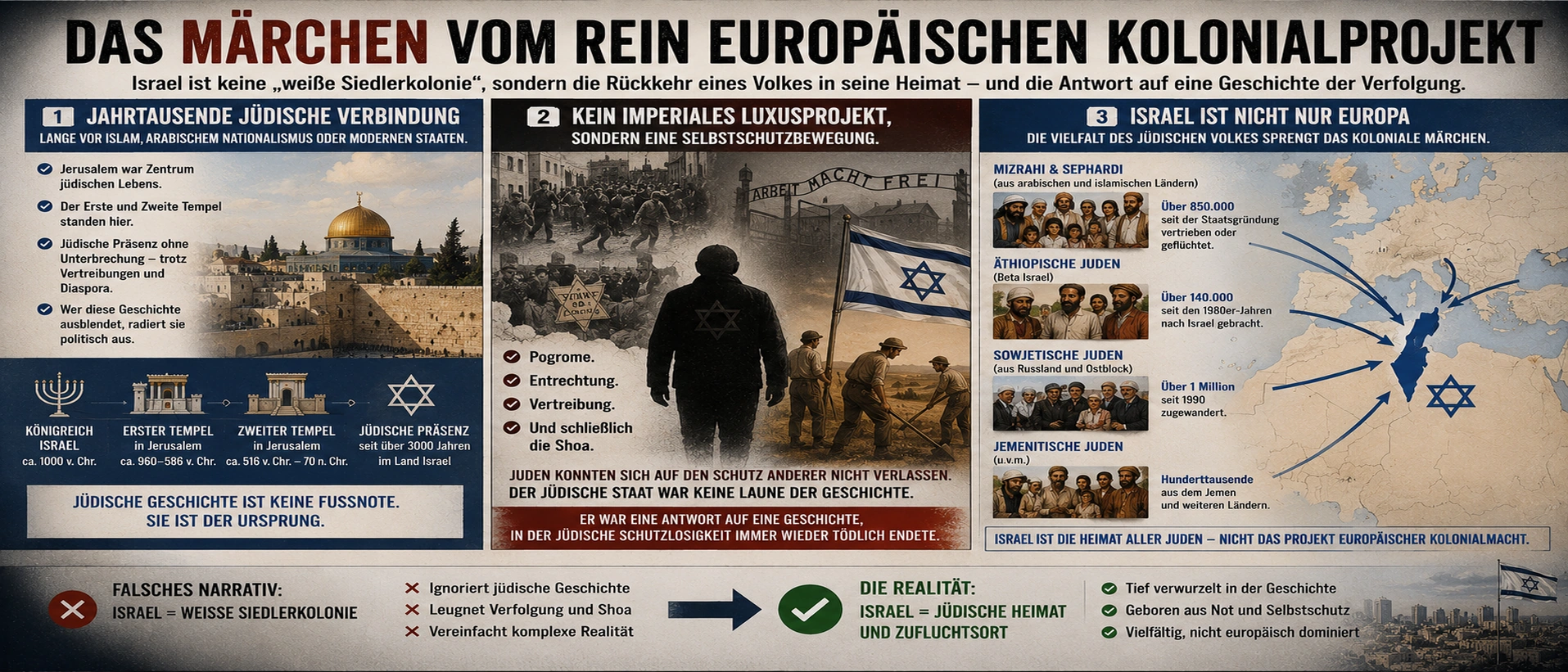 Feindbild Israel: Wie Linksextreme, Islamisten und Rechte zusammenfinden 4 Jahrtausende jüdische Verbindung zu Israel, Zionismus als Selbstschutzbewegung und jüdische Vielfalt widerlegen das Kolonialnarrativ