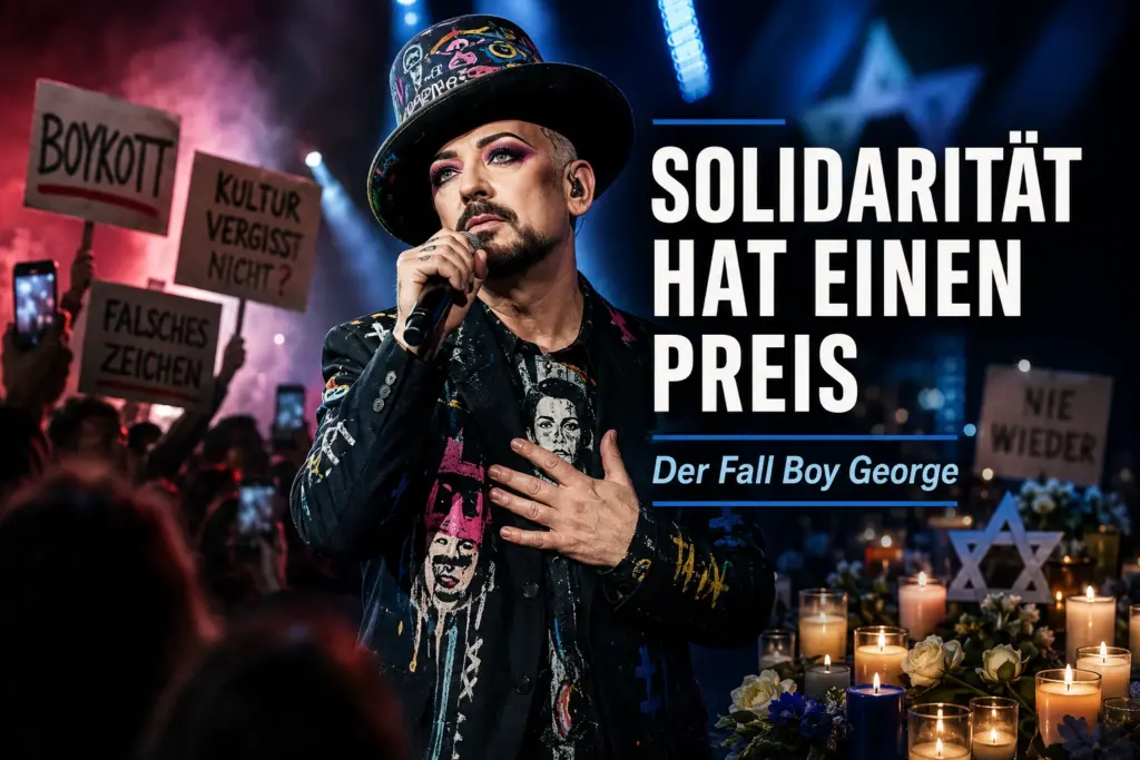 Boy-George-inspirierter Sänger zwischen Protesten und einer jüdischen Gedenkstätte