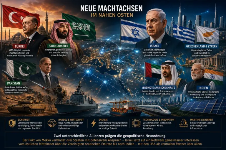 Neue Allianzen im Nahen Osten: Israels strategische Antwort 5 Neue Allianzen im Nahen Osten mit Israel, Türkei, Saudi-Arabien, Pakistan, Indien, VAE, Griechenland und Zypern