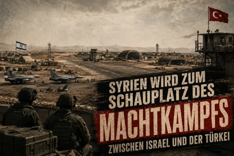 Syrien wird zum Schauplatz des Machtkampfs zwischen Israel und der Türkei 9 Symbolische Darstellung eines syrischen Militärflugplatzes im Machtkampf zwischen Israel und der Türkei