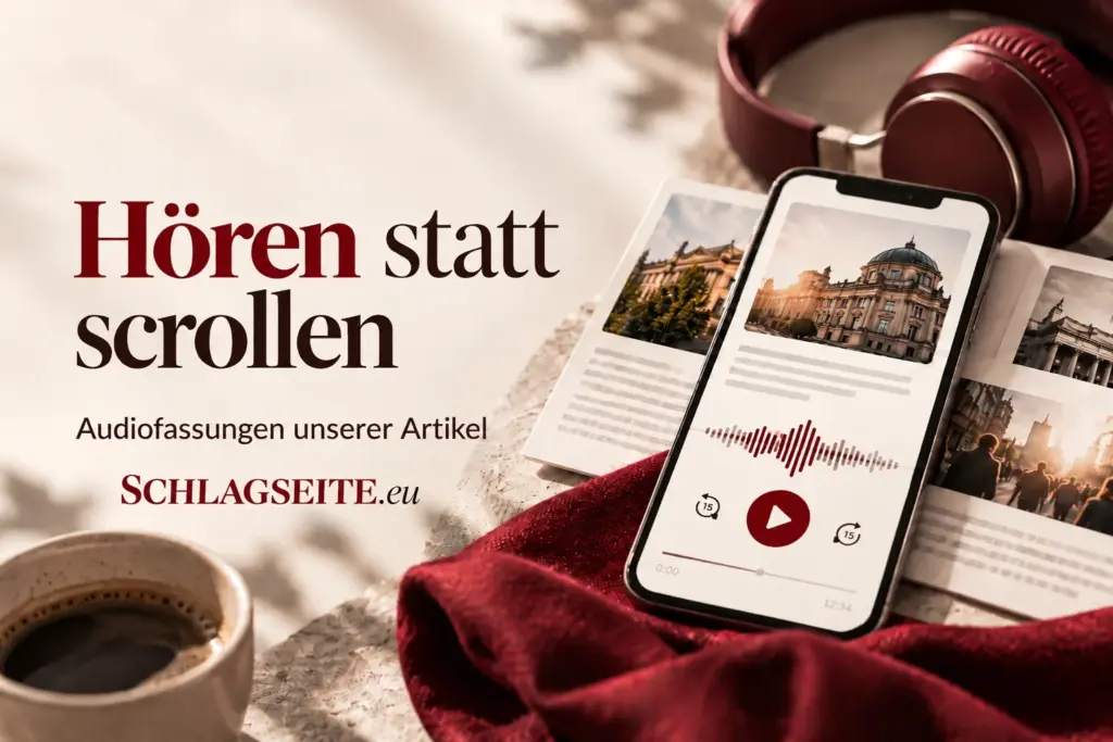 Hören statt scrollen: Audiofassungen der Artikel auf SCHLAGSEITE.eu