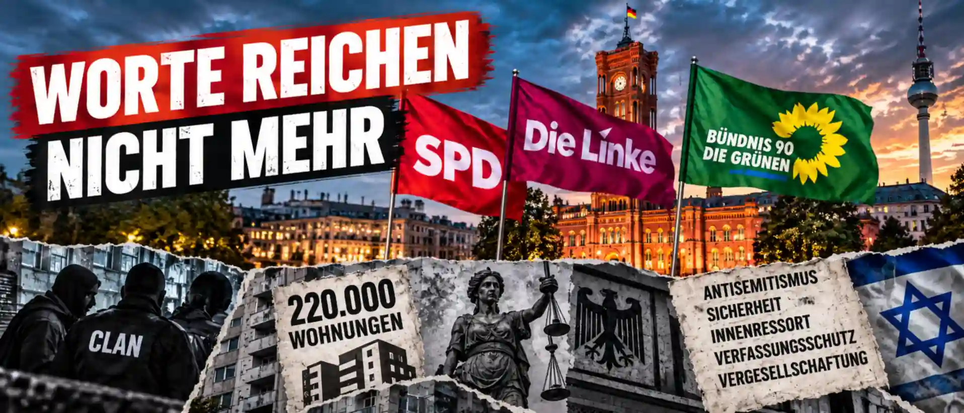 Worte reichen nicht mehr: Berliner Sondierungen unter Druck Sondierung mit Problemen: SPD, Linke und Grüne vor dem Roten Rathaus